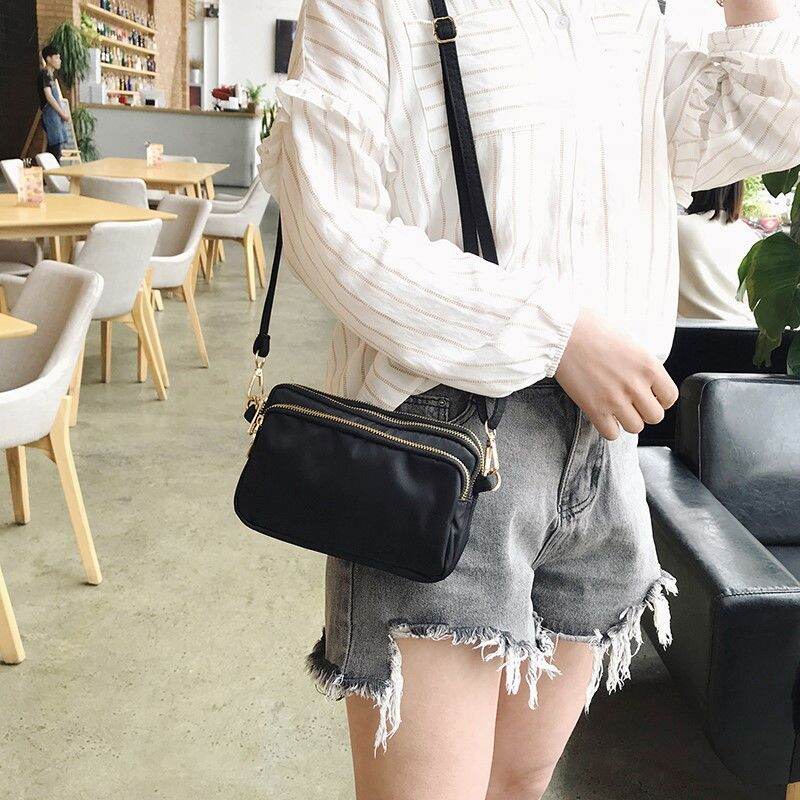 Mobile Phone Bag Women's Crossbody 2022 New Internet Celebrity Texture Small Bag Trendy All-Match Light Portable Japanese Style Fashionable Small Shoulder Bag