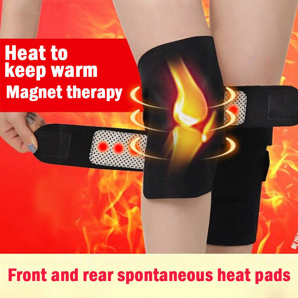 1 Pair Tourmaline Self Heating Knee Pads Magnetic Therapy Kneepad Pain Relief Arthritis Brace Support Patella Knee Sleeves Pads
