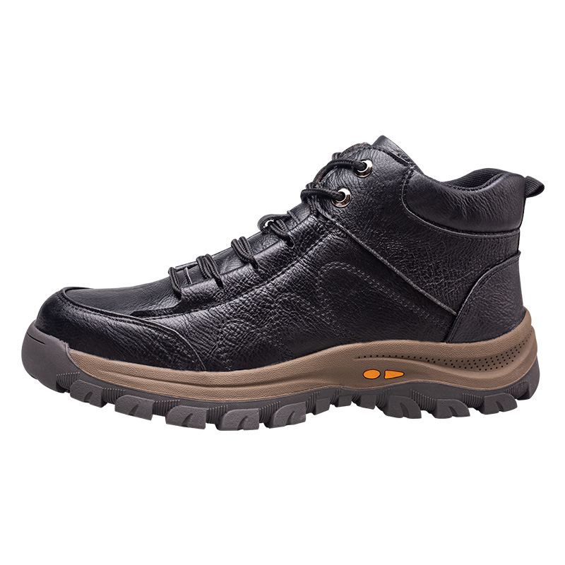 Male Safety Shoes Work Boots Steel Toe Shoes Safety Boots Work Shoes Puncture-Proof Work Sneakers Leather Men Boots Winter Shoes