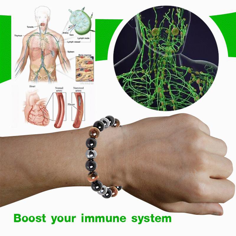 VIVINICE Tiger Eye Black Magnet Bracelet Black Agate