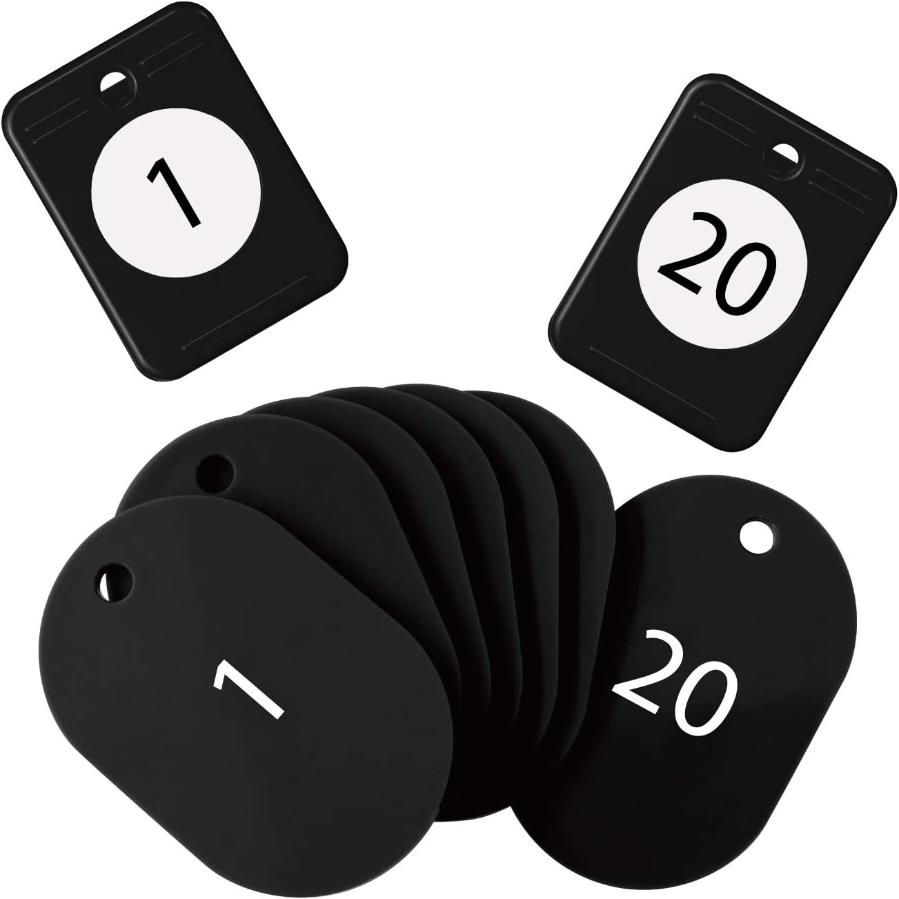 Open Industries BF-150-BK Cloak Tickets, No. 1 - 20, Black