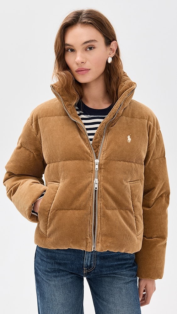 Cord Puffer Jacket